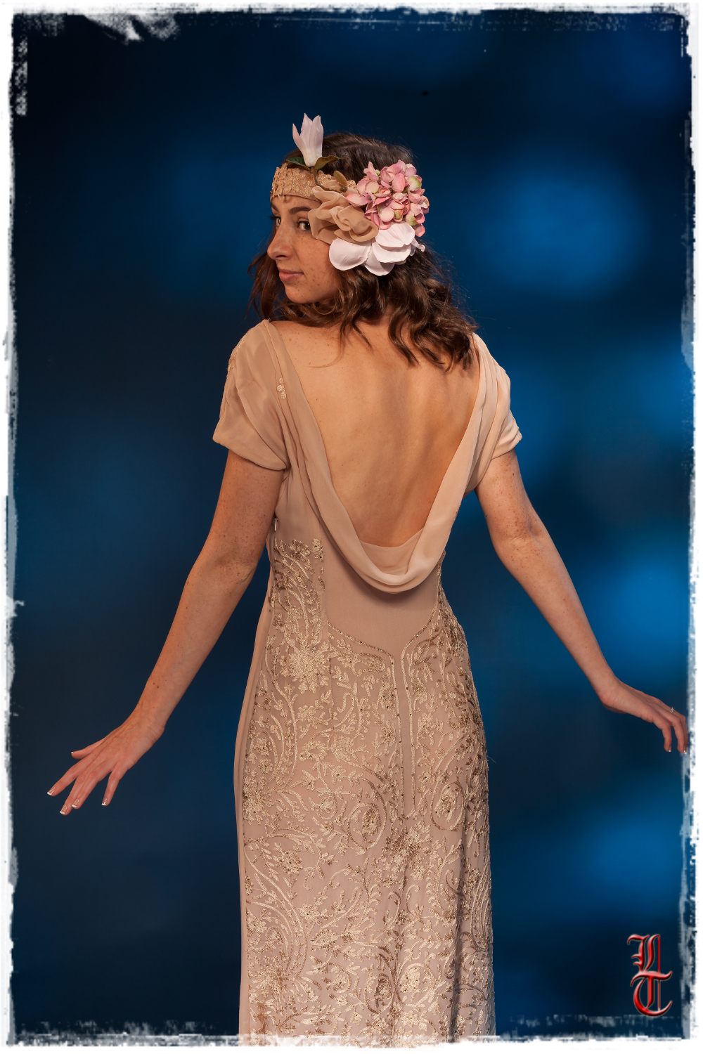 Robe col shop benitier dos